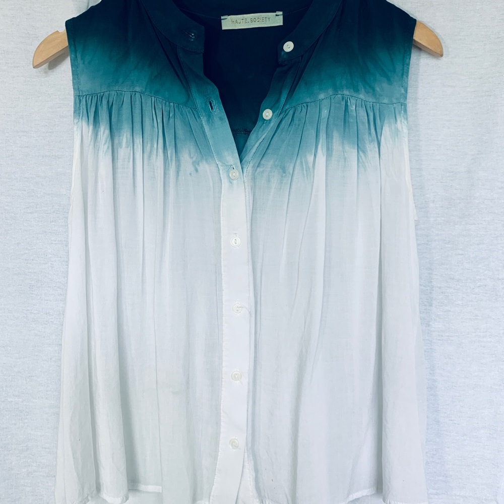 Haute Society Dip Dye Sleeveless Shirt